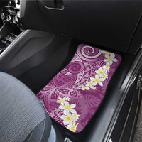 Pink Polynesian Tribal Frangipani Tropical Vibe Car Mats LT14 - Polynesian Pride