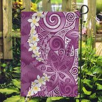 Pink Polynesian Tribal Frangipani Tropical Vibe Garden Flag LT14 Garden Flag Pink - Polynesian Pride