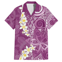 Pink Polynesian Tribal Frangipani Tropical Vibe Hawaiian Shirt LT14 Pink - Polynesian Pride