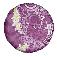 Pink Polynesian Tribal Frangipani Tropical Vibe Spare Tire Cover LT14 - Polynesian Pride