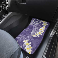 Violet Polynesian Tribal Frangipani Tropical Vibe Car Mats LT14 - Polynesian Pride
