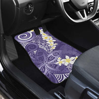 Violet Polynesian Tribal Frangipani Tropical Vibe Car Mats LT14 - Polynesian Pride