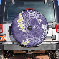 Violet Polynesian Tribal Frangipani Tropical Vibe Spare Tire Cover LT14 Violet - Polynesian Pride