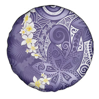 Violet Polynesian Tribal Frangipani Tropical Vibe Spare Tire Cover LT14 - Polynesian Pride