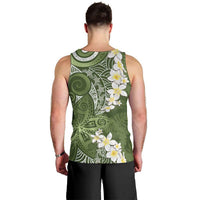 Green Polynesian Tribal Frangipani Tropical Vibe Men Tank Top LT14 - Polynesian Pride