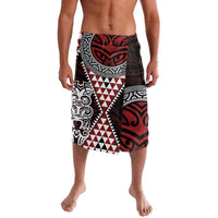 Red Aotearoa Niho Taniwha Lavalava Maori Mythology Tooth - Taniko Motifs LT14 Red - Polynesian Pride