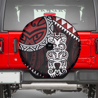 Red Aotearoa Niho Taniwha Spare Tire Cover Maori Mythology Tooth - Taniko Motifs LT14 - Polynesian Pride