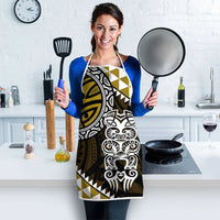 Yellow Aotearoa Niho Taniwha Apron Maori Mythology Tooth - Taniko Motifs - Polynesian Pride