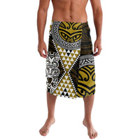 Yellow Aotearoa Niho Taniwha Lavalava Maori Mythology Tooth - Taniko Motifs LT14 Yellow - Polynesian Pride