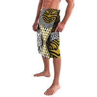 Yellow Aotearoa Niho Taniwha Lavalava Maori Mythology Tooth - Taniko Motifs LT14 - Polynesian Pride