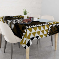 Yellow Aotearoa Niho Taniwha Tablecloth Maori Mythology Tooth - Taniko Motifs LT14 - Polynesian Pride