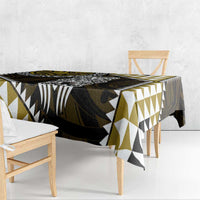 Yellow Aotearoa Niho Taniwha Tablecloth Maori Mythology Tooth - Taniko Motifs LT14 - Polynesian Pride