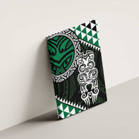 Green Aotearoa Niho Taniwha Canvas Wall Art Maori Mythology Tooth - Taniko Motifs LT14 - Polynesian Pride