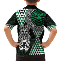 Green Aotearoa Niho Taniwha Hawaiian Shirt Maori Mythology Tooth - Taniko Motifs LT14 - Polynesian Pride