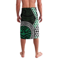 Green Aotearoa Niho Taniwha Lavalava Maori Mythology Tooth - Taniko Motifs LT14 - Polynesian Pride