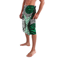 Green Aotearoa Niho Taniwha Lavalava Maori Mythology Tooth - Taniko Motifs LT14 - Polynesian Pride