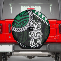 Green Aotearoa Niho Taniwha Spare Tire Cover Maori Mythology Tooth - Taniko Motifs