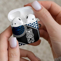 Blue Aotearoa Niho Taniwha AirPods Case Maori Mythology Tooth - Taniko Motifs LT14 - Polynesian Pride