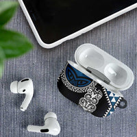 Blue Aotearoa Niho Taniwha AirPods Case Maori Mythology Tooth - Taniko Motifs LT14 - Polynesian Pride