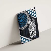 Blue Aotearoa Niho Taniwha Canvas Wall Art Maori Mythology Tooth - Taniko Motifs LT14 - Polynesian Pride