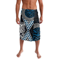 Blue Aotearoa Niho Taniwha Lavalava Maori Mythology Tooth - Taniko Motifs LT14 Blue - Polynesian Pride