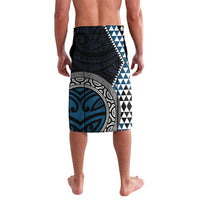 Blue Aotearoa Niho Taniwha Lavalava Maori Mythology Tooth - Taniko Motifs LT14 - Polynesian Pride