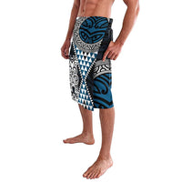 Blue Aotearoa Niho Taniwha Lavalava Maori Mythology Tooth - Taniko Motifs LT14 - Polynesian Pride