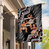 Aotearoa Kapa Haka Garden Flag 2025 Festival - Traditional Maori Dance LT14 House Flag Black - Polynesian Pride
