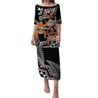 Aotearoa Kapa Haka Puletasi 2025 Festival - Traditional Maori Dance LT14 Long Dress Black - Polynesian Pride