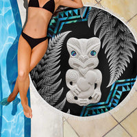 Aotearoa Taniko Paua Shell With Hei Tiki Beach Blanket LT14 - Polynesian Pride