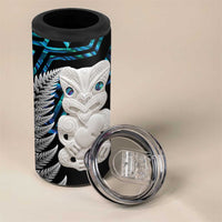 Aotearoa Taniko Paua Shell With Hei Tiki 4 in 1 Can Cooler Tumbler LT14 - Polynesian Pride