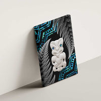 Aotearoa Taniko Paua Shell With Hei Tiki Canvas Wall Art LT14 - Polynesian Pride