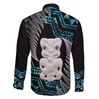 Aotearoa Taniko Paua Shell With Hei Tiki Family Matching Long Sleeve Bodycon Dress and Hawaiian Shirt