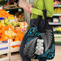 Aotearoa Taniko Paua Shell With Hei Tiki Grocery Bag LT14 - Polynesian Pride