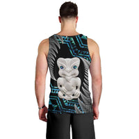 Aotearoa Taniko Paua Shell With Hei Tiki Men Tank Top LT14 - Polynesian Pride