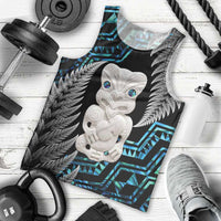Aotearoa Taniko Paua Shell With Hei Tiki Men Tank Top LT14 - Polynesian Pride