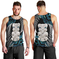 Aotearoa Taniko Paua Shell With Hei Tiki Men Tank Top LT14 - Polynesian Pride
