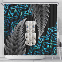 Aotearoa Taniko Paua Shell With Hei Tiki Shower Curtain