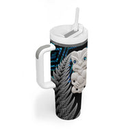 Aotearoa Taniko Paua Shell With Hei Tiki Tumbler With Handle LT14 - Polynesian Pride