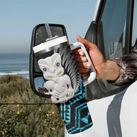 Aotearoa Taniko Paua Shell With Hei Tiki Tumbler With Handle LT14 - Polynesian Pride