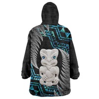 Aotearoa Taniko Paua Shell With Hei Tiki Wearable Blanket Hoodie LT14 - Polynesian Pride