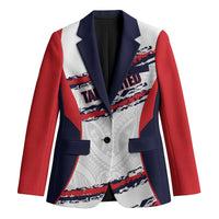 AS Venus Tahiti Football Custom Blazer Go Champions Polynesian Pattern LT14 Unisex White - Polynesian Pride