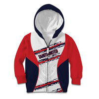 AS Venus Tahiti Football Custom Kid Hoodie Go Champions Polynesian Pattern LT14 Zip Hoodie White - Polynesian Pride