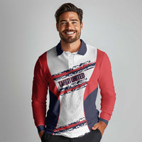 AS Venus Tahiti Football Custom Long Sleeve Polo Shirt Go Champions Polynesian Pattern LT14 - Polynesian Pride