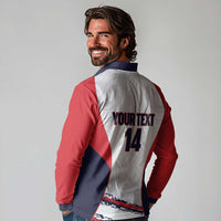AS Venus Tahiti Football Custom Long Sleeve Polo Shirt Go Champions Polynesian Pattern LT14 - Polynesian Pride