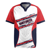 AS Venus Tahiti Football Custom Rugby Jersey Go Champions Polynesian Pattern LT14 White - Polynesian Pride