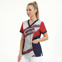 AS Venus Tahiti Football Custom Scrub Top Go Champions Polynesian Pattern LT14 - Polynesian Pride
