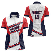 AS Venus Tahiti Football Custom Women Polo Shirt Go Champions Polynesian Pattern LT14 - Polynesian Pride