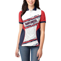 AS Venus Tahiti Football Custom Women Polo Shirt Go Champions Polynesian Pattern LT14 - Polynesian Pride
