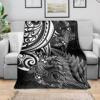 New Zealand Lizard Blanket Silver Fern Aotearoa Maori